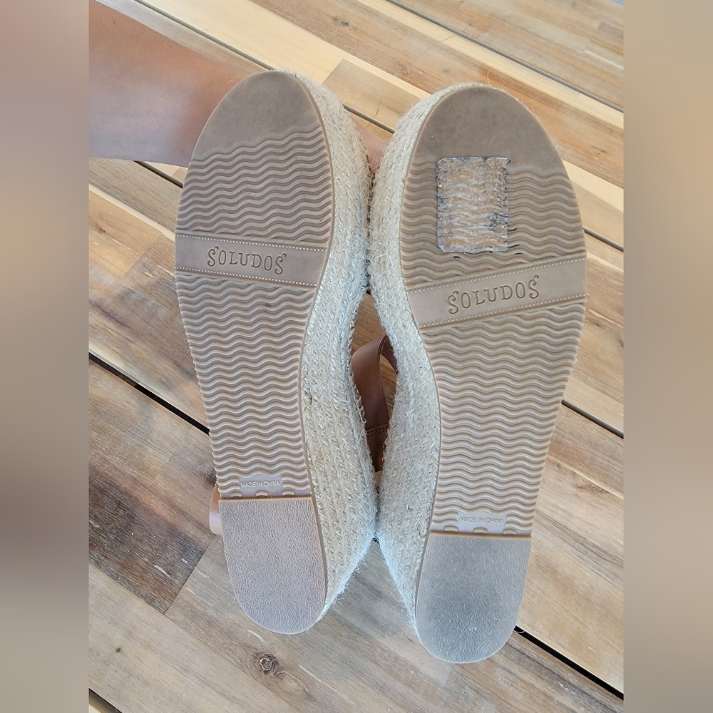 Camel Tan Leather Soludos Sandals - Picture 13 of 15